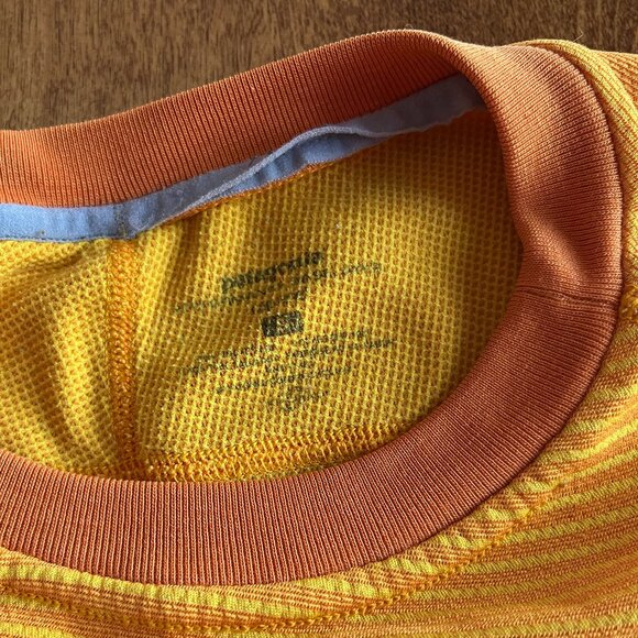 Patagonia vintage golden stripe capilene shirt S - Picture 4 of 11